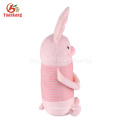 Oreille longue promotionnelle faite sur commande d&#39;OEM peluche lapin animal en peluche pour des vacances de pâques